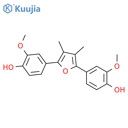 Phenol,4,4'-(3,4-dimethyl-2,5-furandiyl)bis[2-methoxy- structure