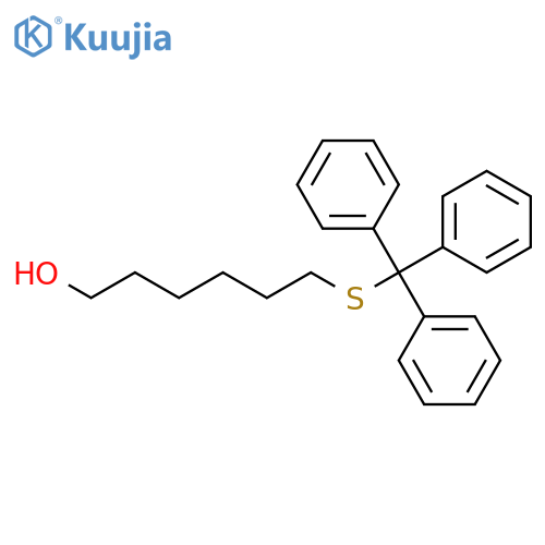 6-tritylsulfanylhexan-1-ol structure