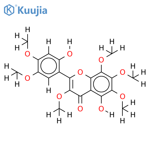 3,4',5',6,7,8-Hexa-Me ether-2',3,4',5,5',6,7,8-Octahydroxyflavone structure
