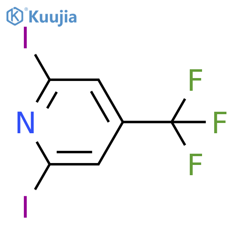 2,6-Diiodo-4-(trifluoromethyl)pyridine structure