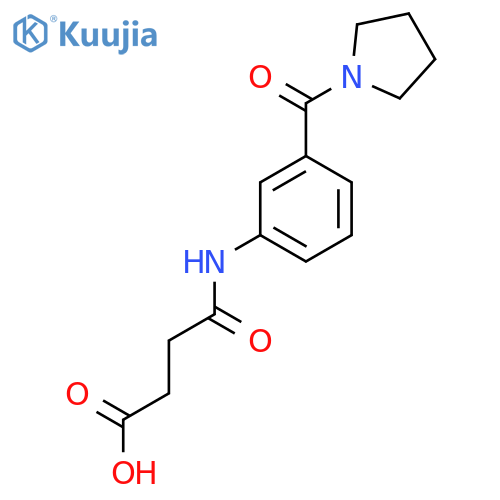 4-Oxo-4-3-(1-pyrrolidinylcarbonyl)anilinobutanoic Acid structure
