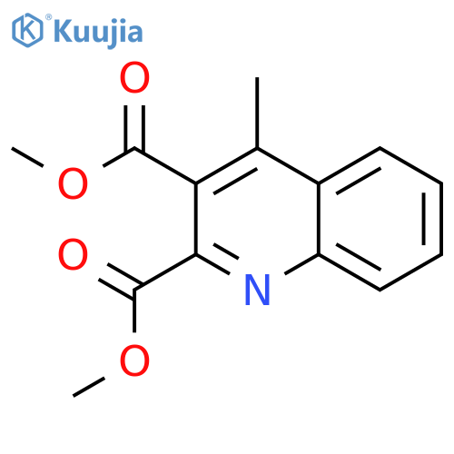 2,3-Quinolinedicarboxylic acid, 4-methyl-, dimethyl ester structure