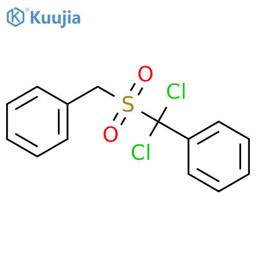 Benzene,[dichloro[(phenylmethyl)sulfonyl]methyl]- structure