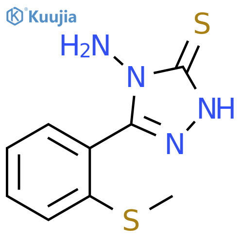 4-Amino-5-(2-methylsulfanyl-phenyl)-4h-[1,2,4]triazole-3-thiol structure