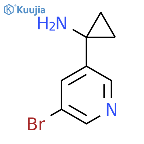 1-(5-bromopyridin-3-yl)cyclopropan-1-amine structure