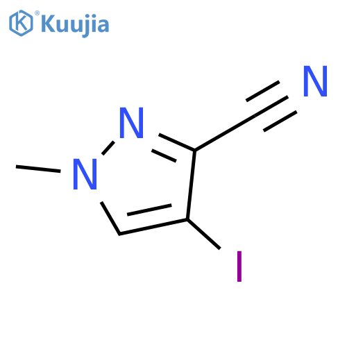 4-iodo-1-methyl-1H-pyrazole-3-carbonitrile structure
