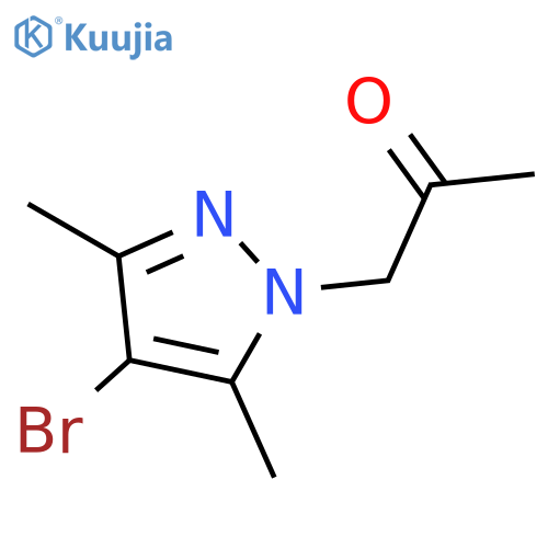 1-(4-bromo-3,5-dimethyl-1H-pyrazol-1-yl)propan-2-one structure