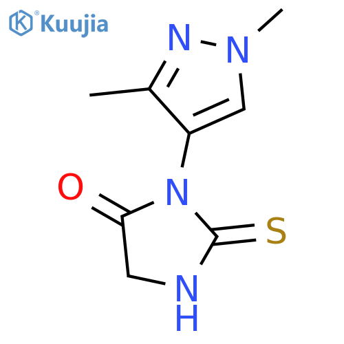 3-(1,3-Dimethyl-1H-pyrazol-4-yl)-2-thioxo-imidazolidin-4-one structure