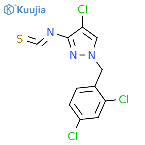 4-chloro-1-(2,4-dichlorophenyl)methyl-3-isothiocyanato-1H-pyrazole structure