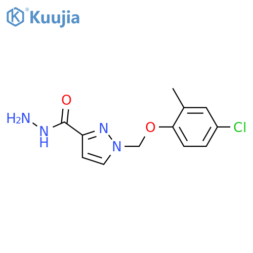 1-(4-chloro-2-methylphenoxy)methyl-1H-pyrazole-3-carbohydrazide structure