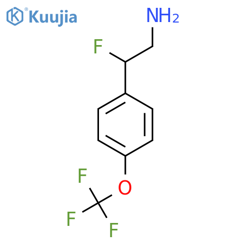 2-Fluoro-2-[4-(trifluoromethoxy)phenyl]ethan-1-amine structure