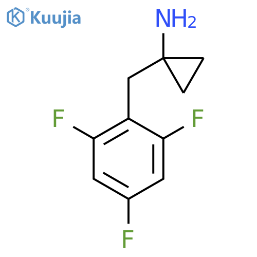 1-(2,4,6-trifluorophenyl)methylcyclopropan-1-amine structure