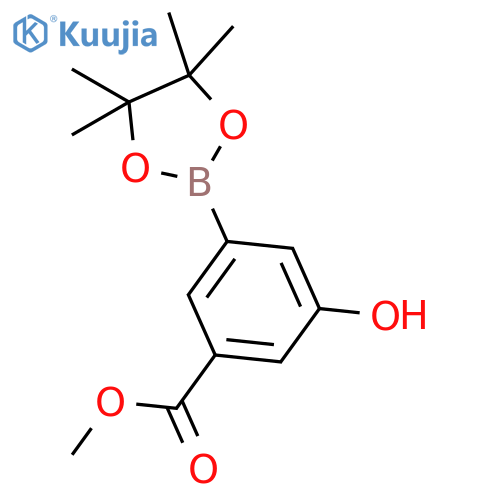 3-Hydroxy-5-(methoxycarbonyl)phenylboronic Acid Pinacol Ester structure