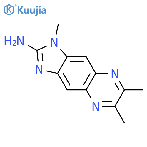 1,6,7-Trimethyl-1H-imidazo4,5-gquinoxalin-2-amine structure