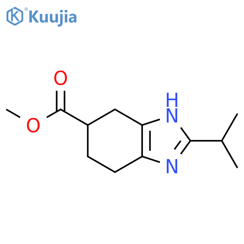 Methyl 2-isopropyl-4,5,6,7-tetrahydro-1H-benzo[d]imidazole-6-carboxylate structure