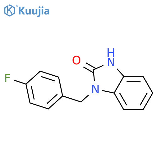 2H-Benzimidazol-2-one,1-[(4-fluorophenyl)methyl]-1,3-dihydro- structure