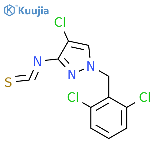 4-chloro-1-(2,6-dichlorophenyl)methyl-3-isothiocyanato-1H-pyrazole structure