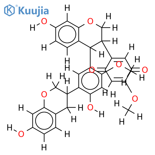 7-Hydroxy-4'-methoxyisoflavan-2',5'-quinone(4→5)-2',7-dihydroxy-4'-methozyisoflavan structure