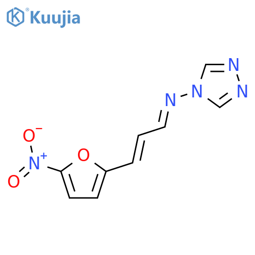 4H-1,2,4-Triazol-4-amine,N-[3-(5-nitro-2-furanyl)-2-propen-1-ylidene]- structure