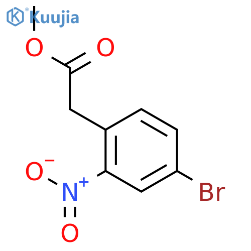 Methyl 2-(4-bromo-2-nitrophenyl)acetate structure