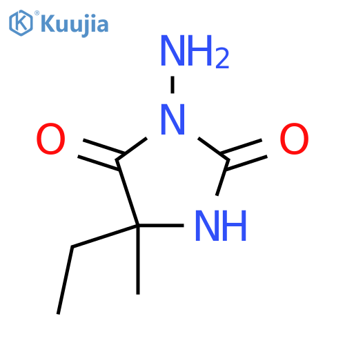 3-Amino-5-ethyl-5-methylimidazolidine-2,4-dione structure