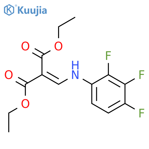 Diethyl {(2,3,4-Trifluorophenyl)amino-methylene}malonate structure