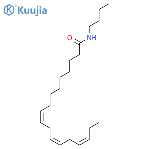 9,12,15-Octadecatrienamide, N-butyl-, (Z,Z,Z)- structure