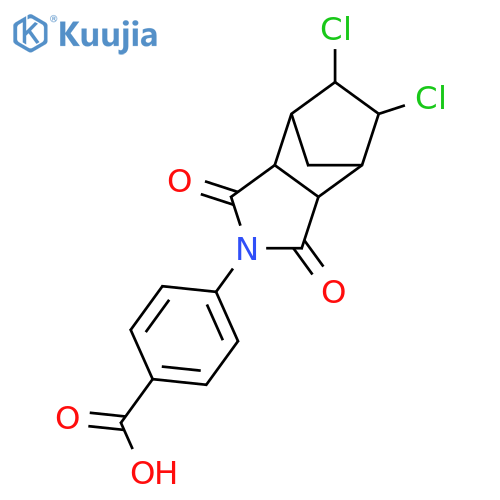 4-(5,6-Dichloro-1,3-dioxooctahydro-2H-4,7-methanoisoindol-2-yl)benzoic Acid structure