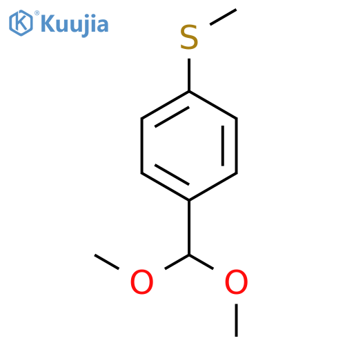 1-(dimethoxymethyl)-4-methylsulfanylbenzene structure
