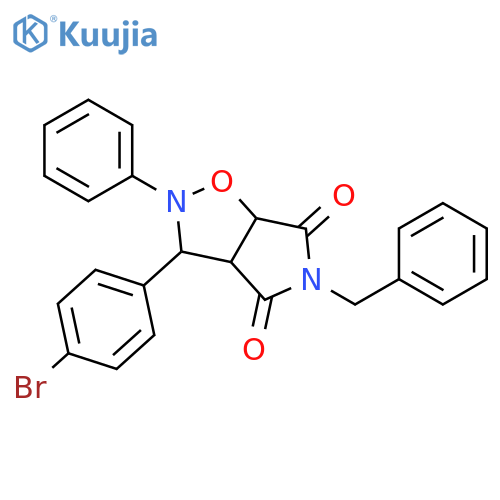 5-benzyl-3-(4-bromophenyl)-2-phenyl-hexahydro-2H-pyrrolo[3,4-d][1,2]oxazole-4,6-dione structure