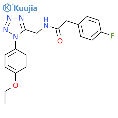 N-{[1-(4-ethoxyphenyl)-1H-1,2,3,4-tetrazol-5-yl]methyl}-2-(4-fluorophenyl)acetamide structure
