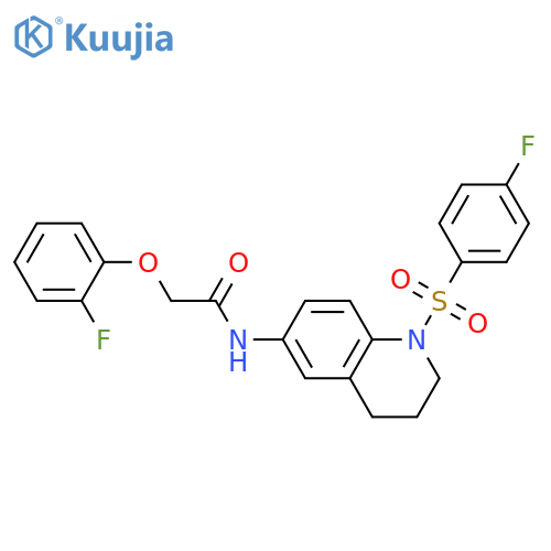 N-[1-(4-fluorobenzenesulfonyl)-1,2,3,4-tetrahydroquinolin-6-yl]-2-(2-fluorophenoxy)acetamide structure
