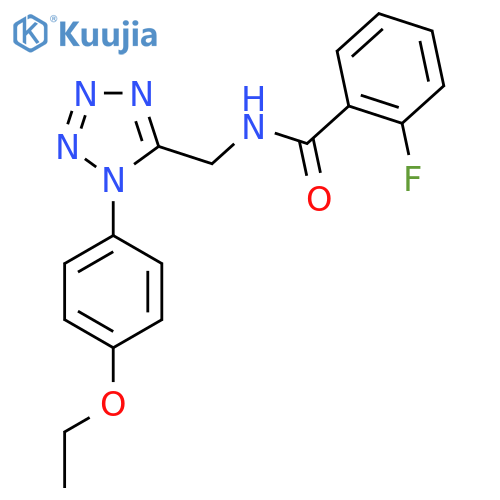 N-{[1-(4-ethoxyphenyl)-1H-1,2,3,4-tetrazol-5-yl]methyl}-2-fluorobenzamide structure