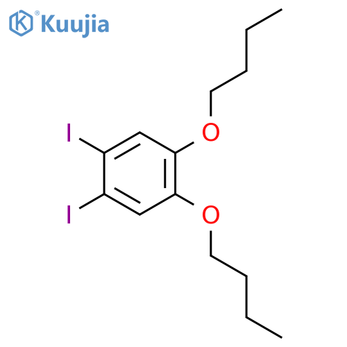 1,2-dibutoxy-4,5-diiodobenzene structure