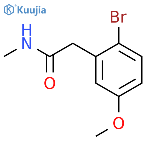 2-(2-bromo-5-methoxyphenyl)-N-methylacetamide structure