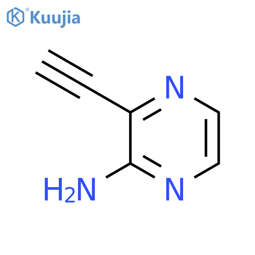 2-Amino-3-ethynylpyrazine structure