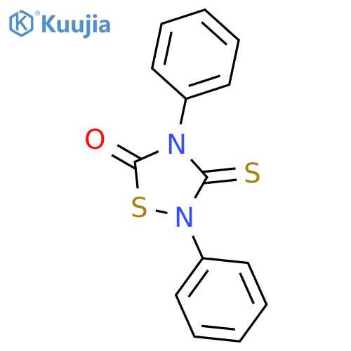 1,2,4-Thiadiazolidin-5-one, 2,4-diphenyl-3-thioxo- structure