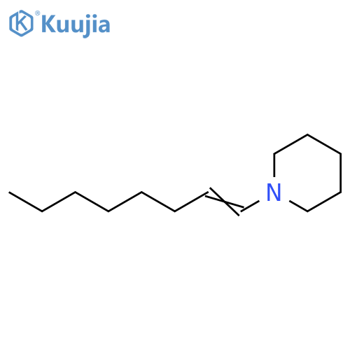 Piperidine, 1-(1-octenyl)- structure