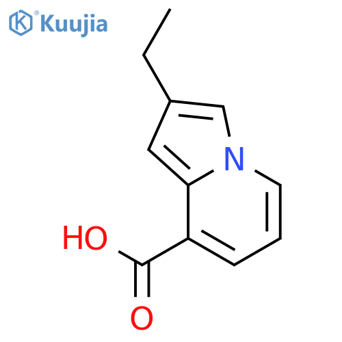 2-ethyl-8-Indolizinecarboxylic acid structure