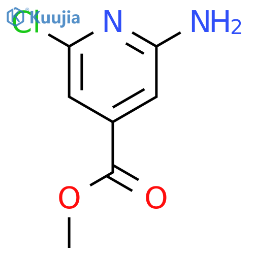 methyl 2-amino-6-chloropyridine-4-carboxylate structure