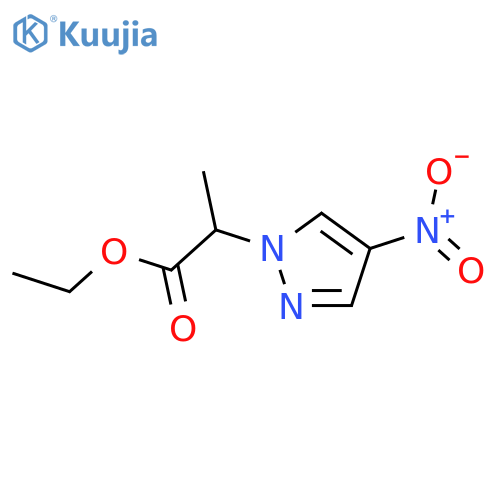 ethyl 2-(4-nitro-1H-pyrazol-1-yl)propanoate structure