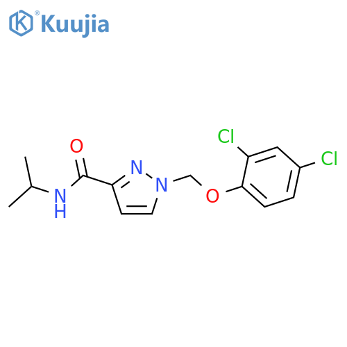 1-(2,4-Dichloro-phenoxymethyl)-1H-pyrazole-3-carboxylic acid isopropylamide structure