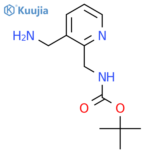 Tert-butyl (3-(aminomethyl)pyridin-2-yl)methylcarbamate structure
