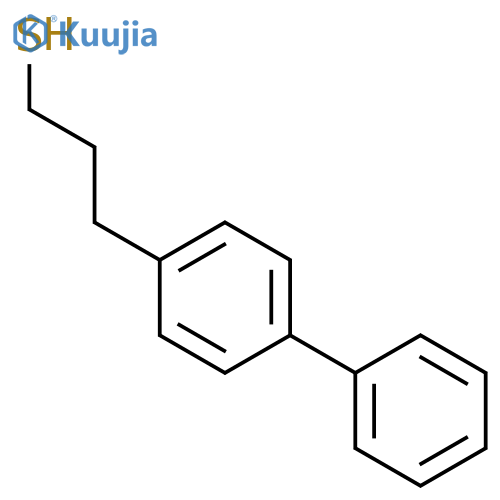 3-(4-phenylphenyl)propane-1-thiol structure