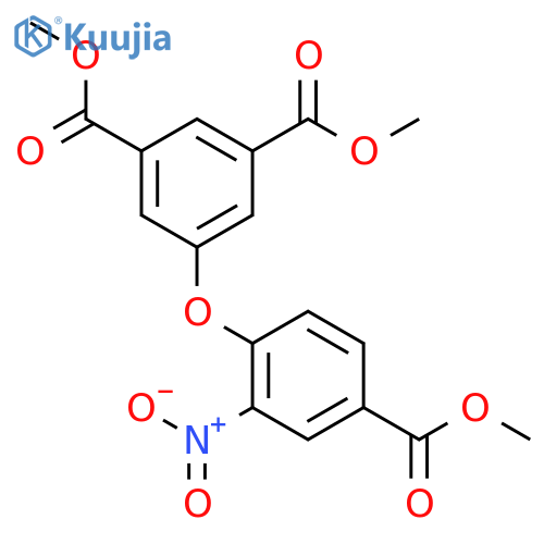Dimethyl 5-(4-(methoxycarbonyl)-2-nitrophenoxy)isophthalate structure