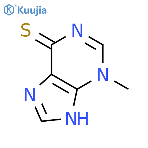 6H-Purine-6-thione,3,9-dihydro-3-methyl- structure