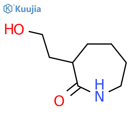 3-(2-Hydroxyethyl)azepan-2-one structure