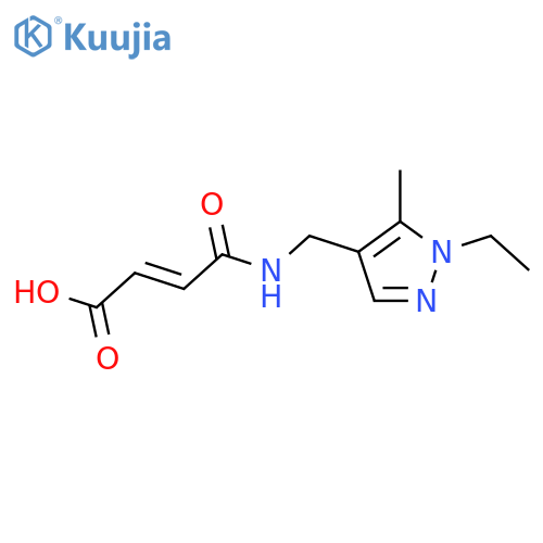 (2E)-4-{(1-Ethyl-5-methyl-1H-pyrazol-4-yl)methylamino}-4-oxobut-2-enoic Acid structure