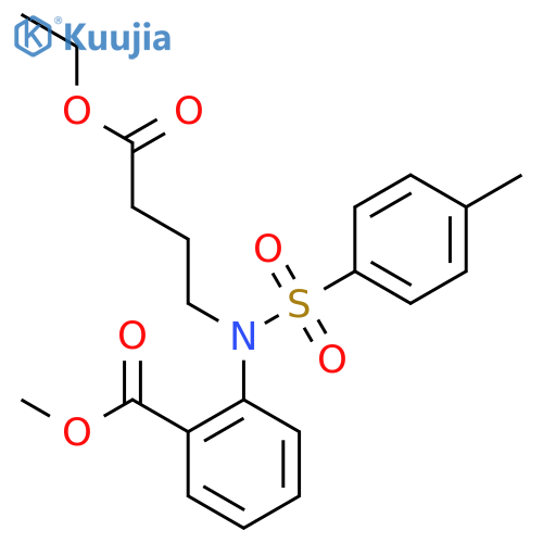 Methyl 2-(N-(4-ethoxy-4-oxobutyl)-4-methylphenylsulfonamido)benzoate structure