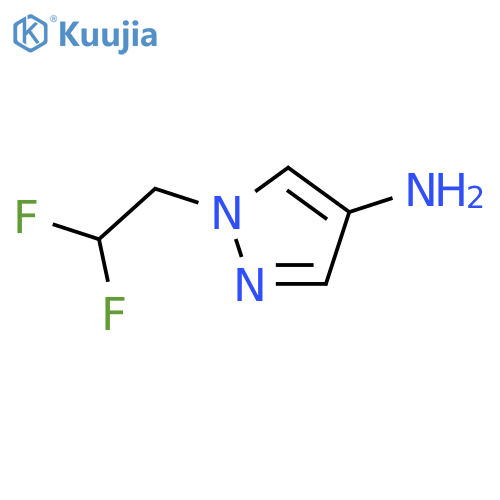 1-(2,2-difluoroethyl)pyrazol-4-amine structure